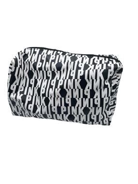 Victoria’s Secret PINK Logo Makeup Bag Cosmetics Travel Case Beauty Bag